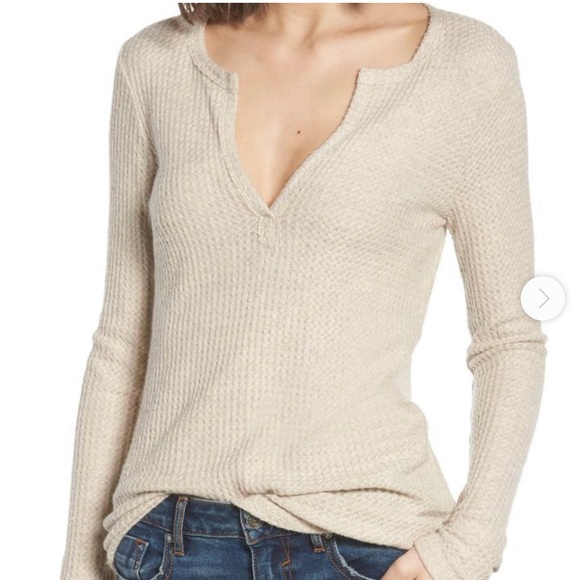 socialite thermal henley top